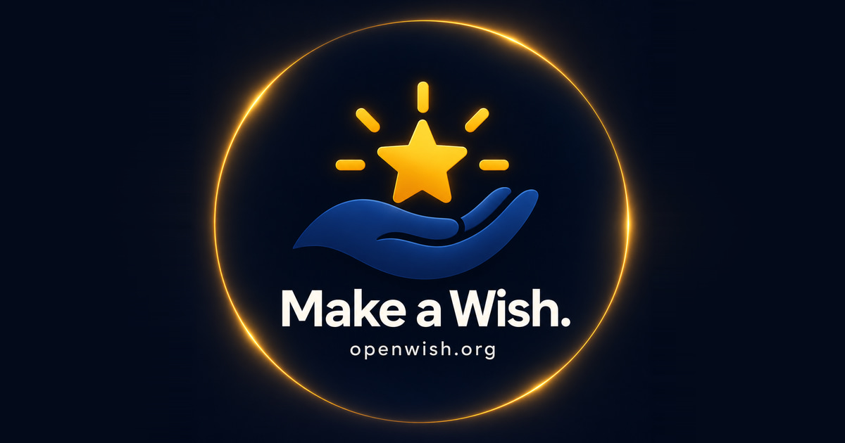 OpenWish, as it opens in a browser tab